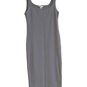 H&M Sage Green Bodycon Midi Tank Dress